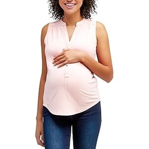 NOM Maternity Mia Maternity Top Light Rose LG